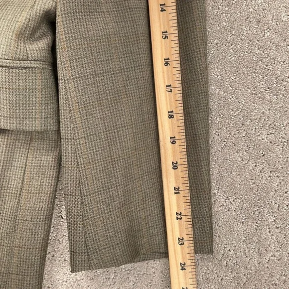 Chaps Ralph Lauren Suit Men 40R 30W 29L Brown Green PlaidHoundstooth Canada Suits